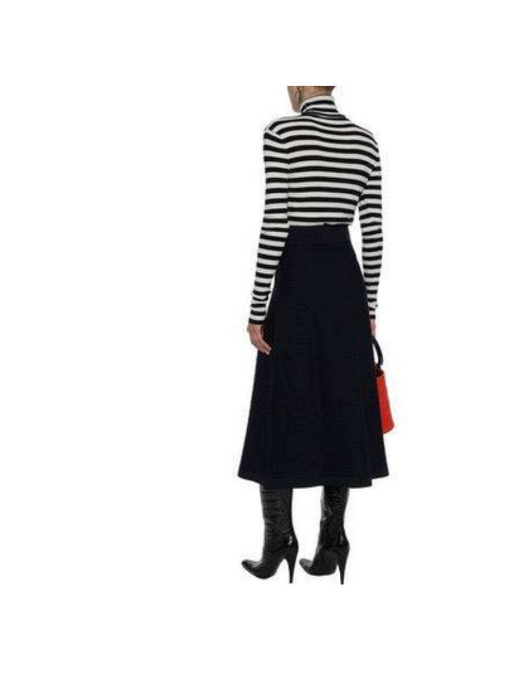 Sonia Rykiel Vintage lambswool midi skirt black S